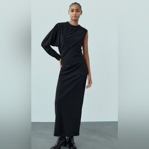 Zara Long Black Dress XS